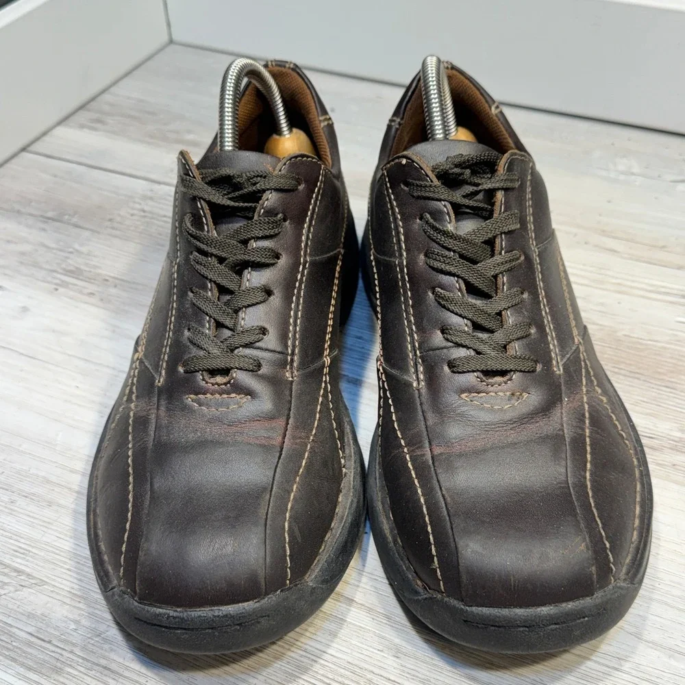 Vintage GBX‎ Shoe Men's 8M Brown Leather Chunky Oxford Lace Up Workwear Y2K